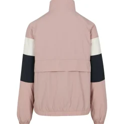 URBAN CLASSICS 3-tone Crinkle Parka Pink Dark / Navy / White XS