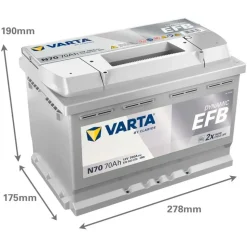 Varta Blue Dynamic EFB N70 70Ah 12V