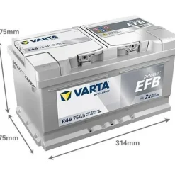 Varta E46 75Ah 12V