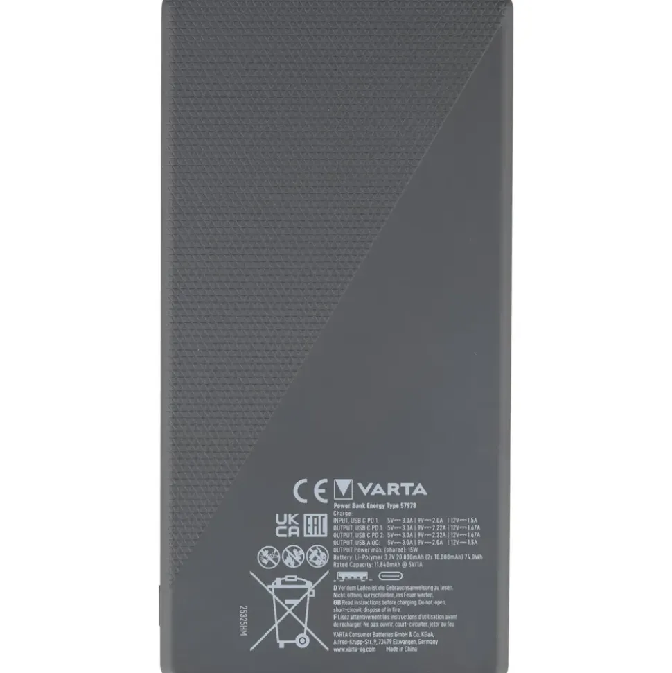 Varta Power Bank Energy 20000 mAh