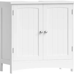 VASAGLE Waschbeckenunterschrank 2 Türen 60,0 x 60,0 x 30,0 cm Weiß