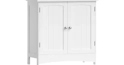 VASAGLE Waschbeckenunterschrank 2 Türen 60,0 x 60,0 x 30,0 cm Weiß