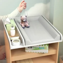 VCM Livetastic Wickelaufsatz Malira, Weiß, Holzwerkstoff, 65x7x73 cm, Babymöbel, Wickelkommoden - Zubehör, Wickelaufsätze