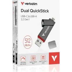 Verbatim Dual QuickStick USB-Stick 512 GB