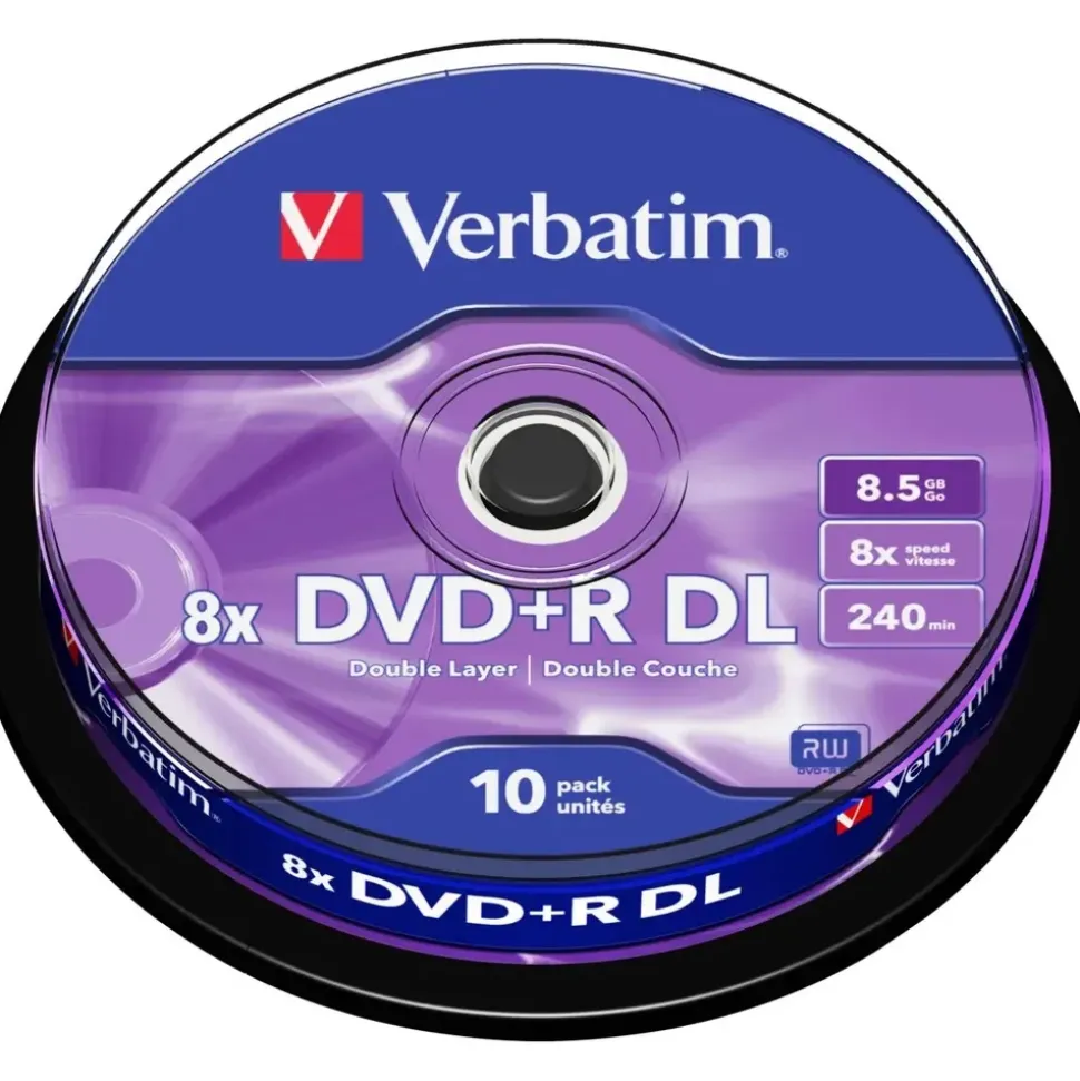 Verbatim DVD+R DL 8,5 GB 8x 10 St.