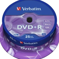 Verbatim DVD+R 4.7GB 16x 25er Spindel