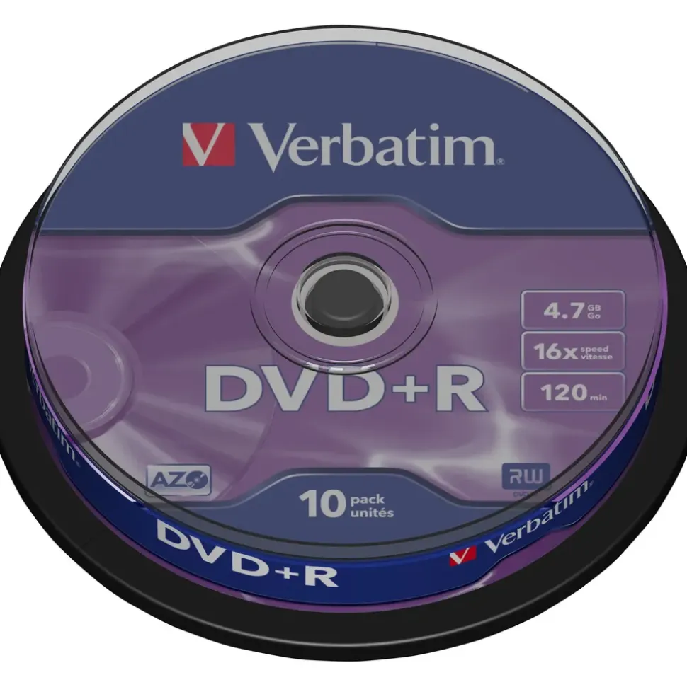 Verbatim DVD+R 4.7GB 16x 10er Spindel