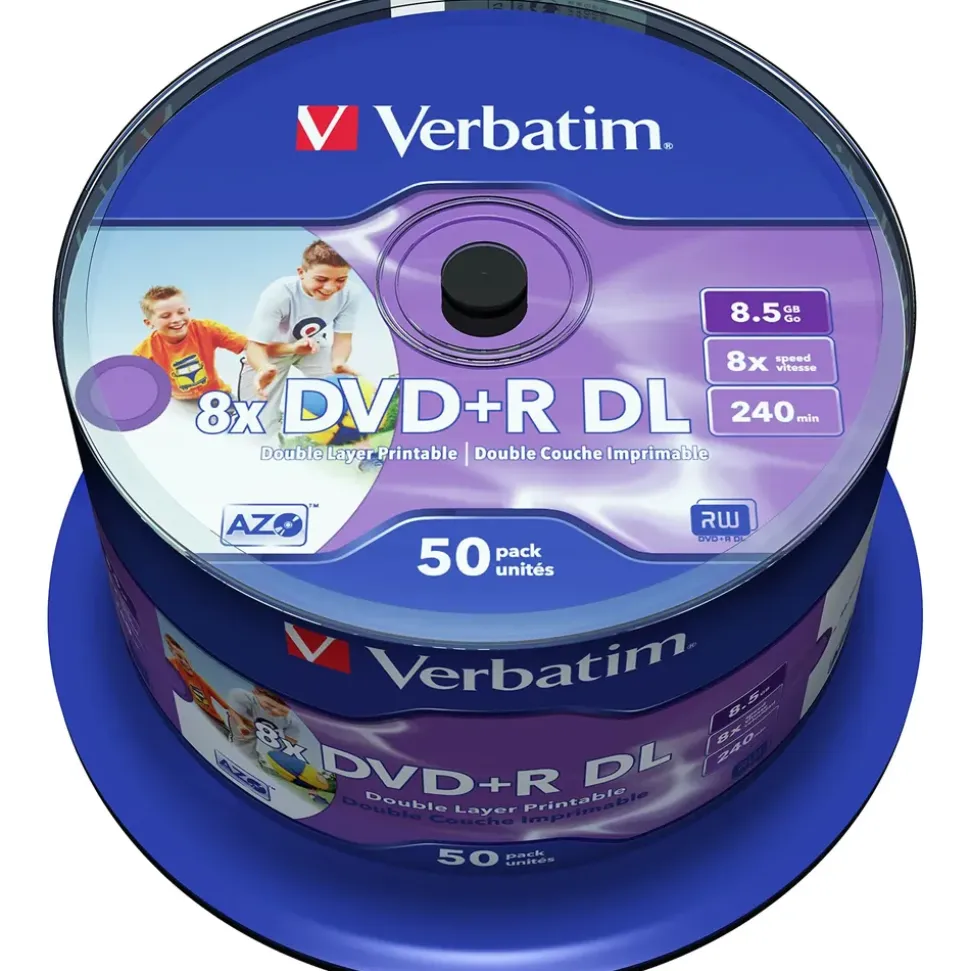 Verbatim DVD+R 8,5 GB 8x 50 St.
