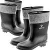 Verto Filz-Gummistiefel Schwarz 45