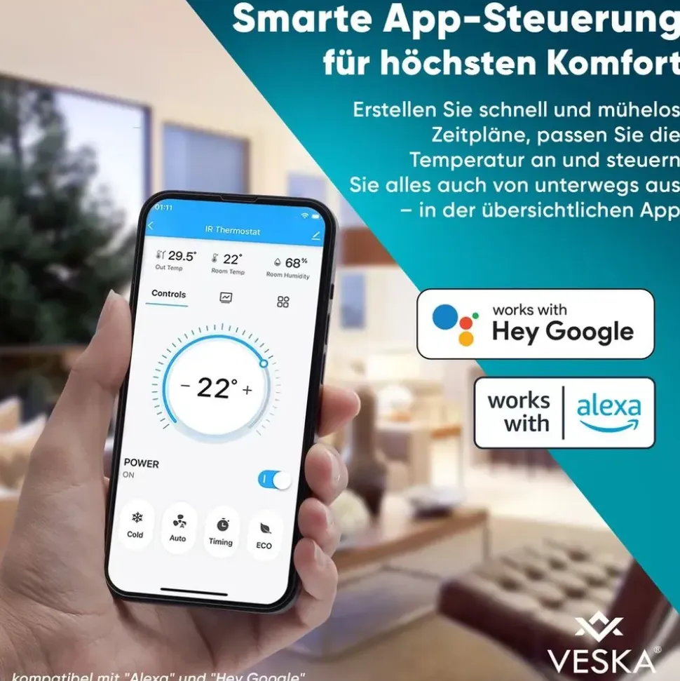 veska Mobile Klimaanlage 12000 BTU