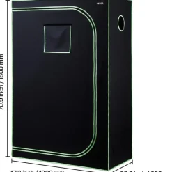 Vevor Growzelt 120 x 60 x 180 cm Grün