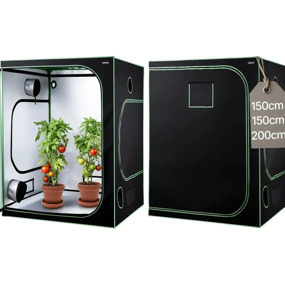 Vevor Growzelt 150 x 150 x 200 cm Grün