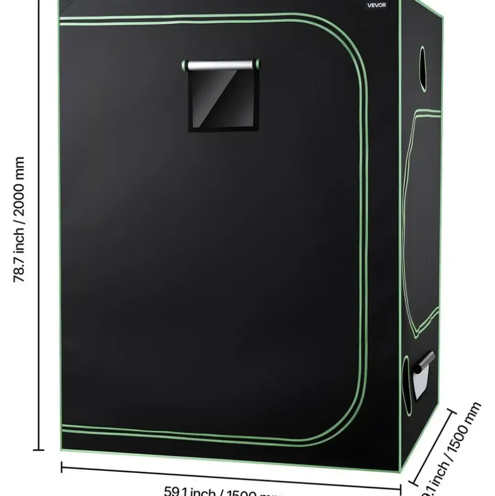 Vevor Growzelt 150 x 150 x 200 cm Grün