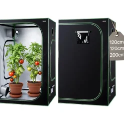 Vevor Growzelt 120 x 120 x 200 cm Grün/Schwarz