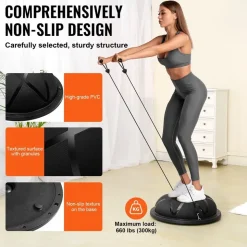 Vevor Halb-Gymnastikball-Trainer Schwarz 58 cm