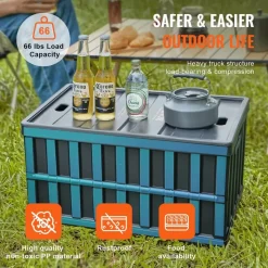 Vevor Klappbox 65 L 3-tlg. schwarz