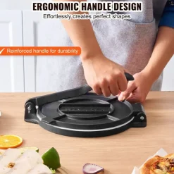 Vevor Tortilla-Presse 20 cm Gusseisen Schwarz