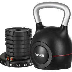 Vevor Verstellbare Kettlebell 2-20 kg Schwarz