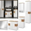 Vicco Eden 5-tlg. Hochglanz Weiß