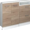 Vicco Kommode Rion 120 x 81,6 x 46 cm Braun/Weiß