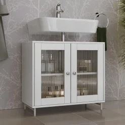 Vicco Waschbeckenunterschrank Malte 60 x 58 x 30 cm Weiß