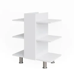Vicco Waschbeckenunterschrank Fynn 60 x 70 cm mit 6 Ablagen Weiß