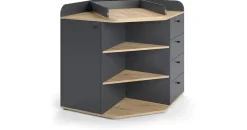 Vicco Wickelkommode Aria, 85 x 90 cm mit Regalen und 4 Schubladen,
