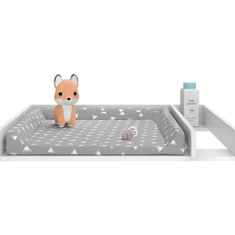 Vicco Wicko, Weiß, 80 x 76 cm mit Teilung, Model 54278 - Weiß