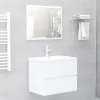vidaXL Badmöbel-Set Modell 10 2-tlg. Weiß