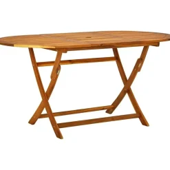 vidaXL Garten-Essgruppe 7-tlg. braun klappbar 41748