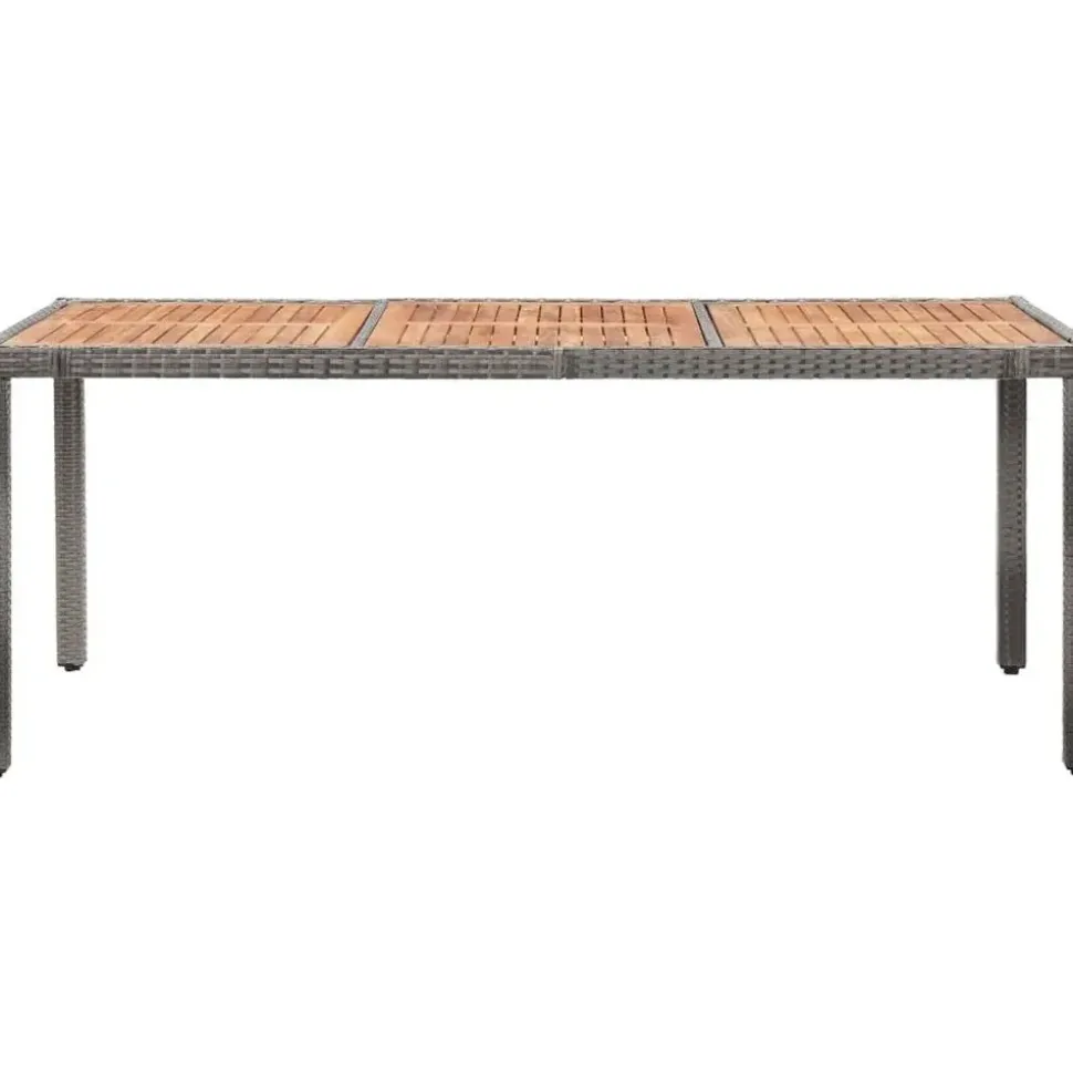 vidaXL Garten-Essgruppe 9-tlg. grau 46041