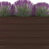 vidaXL Garten-Hochbeet verzinkter Stahl viereckig