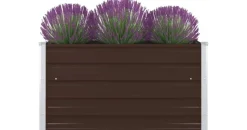 vidaXL Garten-Hochbeet verzinkter Stahl viereckig