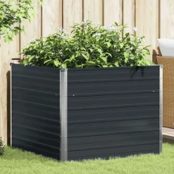 vidaXL Garten-Hochbeet verzinkter Stahl 100 x 100 x 77 cm Anthrazit