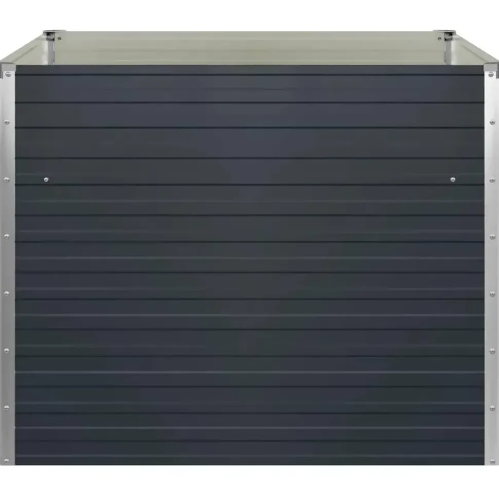 vidaXL Garten-Hochbeet verzinkter Stahl 100 x 100 x 77 cm Anthrazit