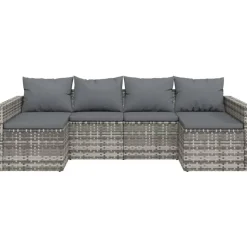 vidaXL Garten-Lounge-Set 2-tlg. grau