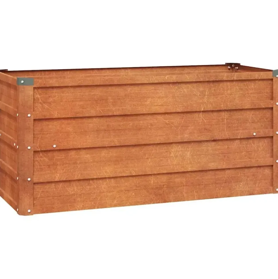 vidaXL Hochbeet Rostig 100 x 40 x 45 cm Cortenstahl