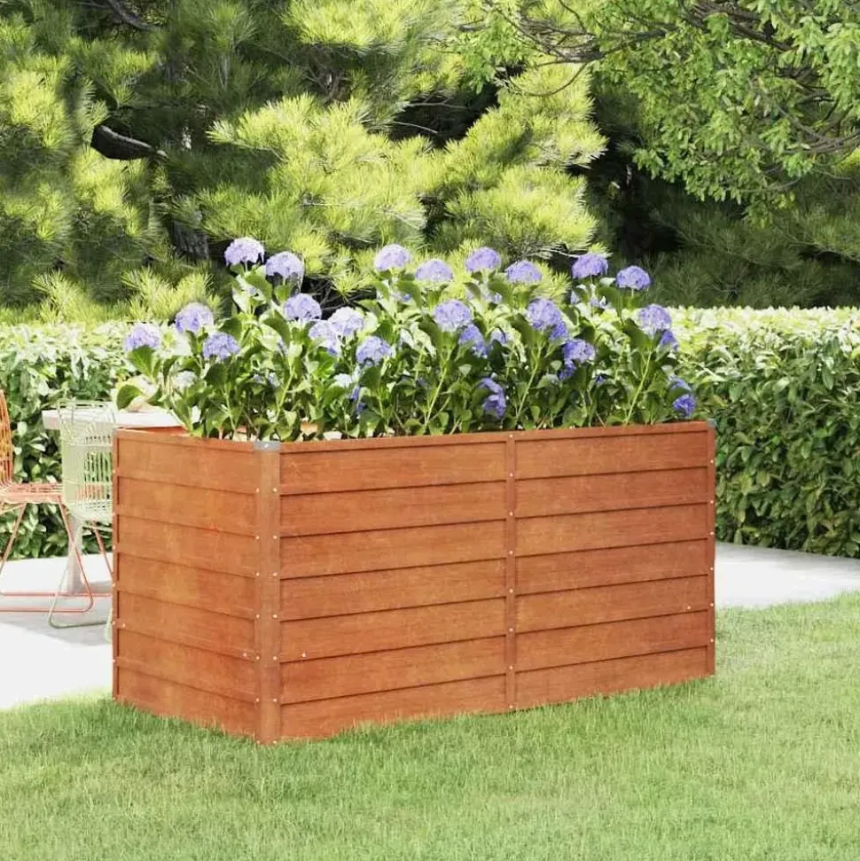 vidaXL Hochbeet Rostig 160 x 80 x 77 cm Cortenstahl