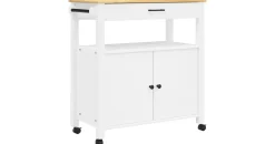 vidaXL Küchenwagen MONZA 84x40x90 cm Massivholz Kiefer