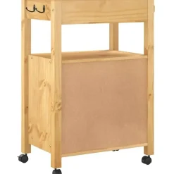 vidaXL Küchenwagen MONZA 60x40x90 cm Massivholz Kiefer