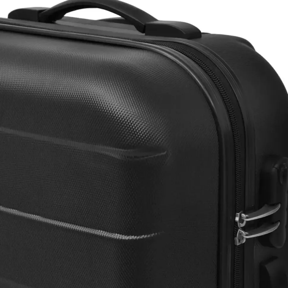 vidaXL Koffer-Set 3-tlg. schwarz