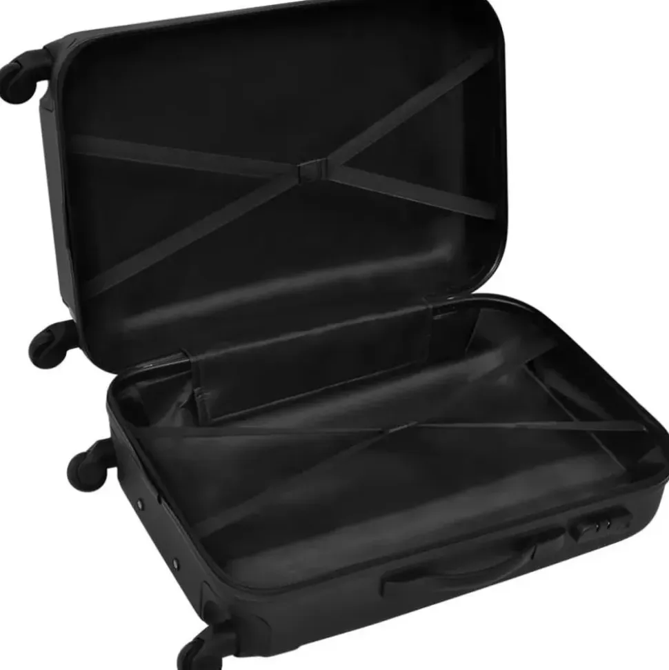 vidaXL Koffer-Set 3-tlg. schwarz