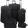 vidaXL Koffer-Set 5-tlg. schwarz