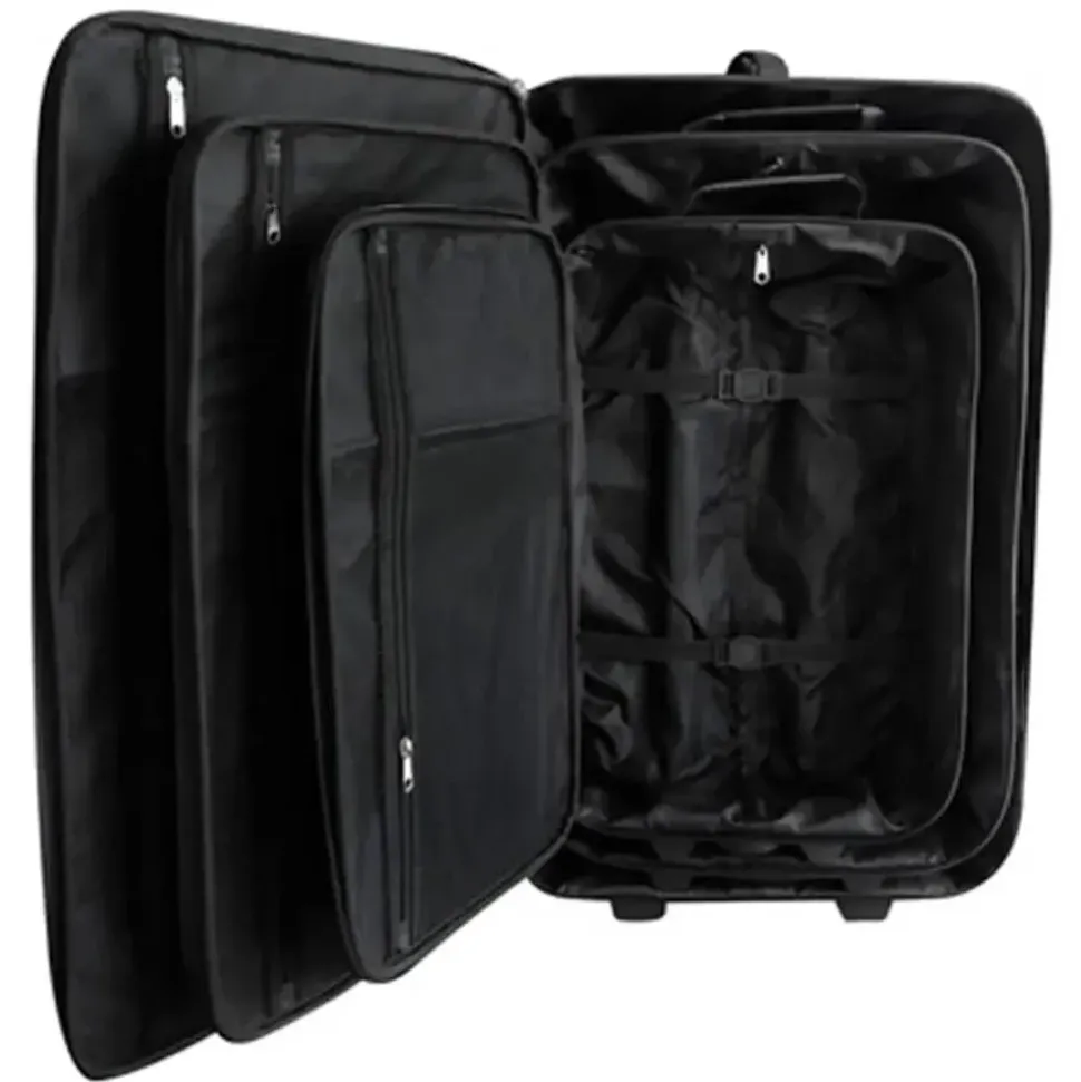 vidaXL Koffer-Set 5-tlg. schwarz