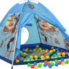 vidaXL Spielzelt mit 250 Bällen Blau 120x120x90 cm