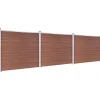 vidaXL WPC Zaunelement Set 526 x 146 cm