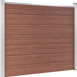 vidaXL WPC Zaunelement Set 526 x 146 cm