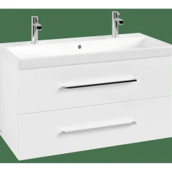Villeroy & Boch Waschtischunterschrank 2 Auszüge 98 x 51,4 x 48 cm Weiß