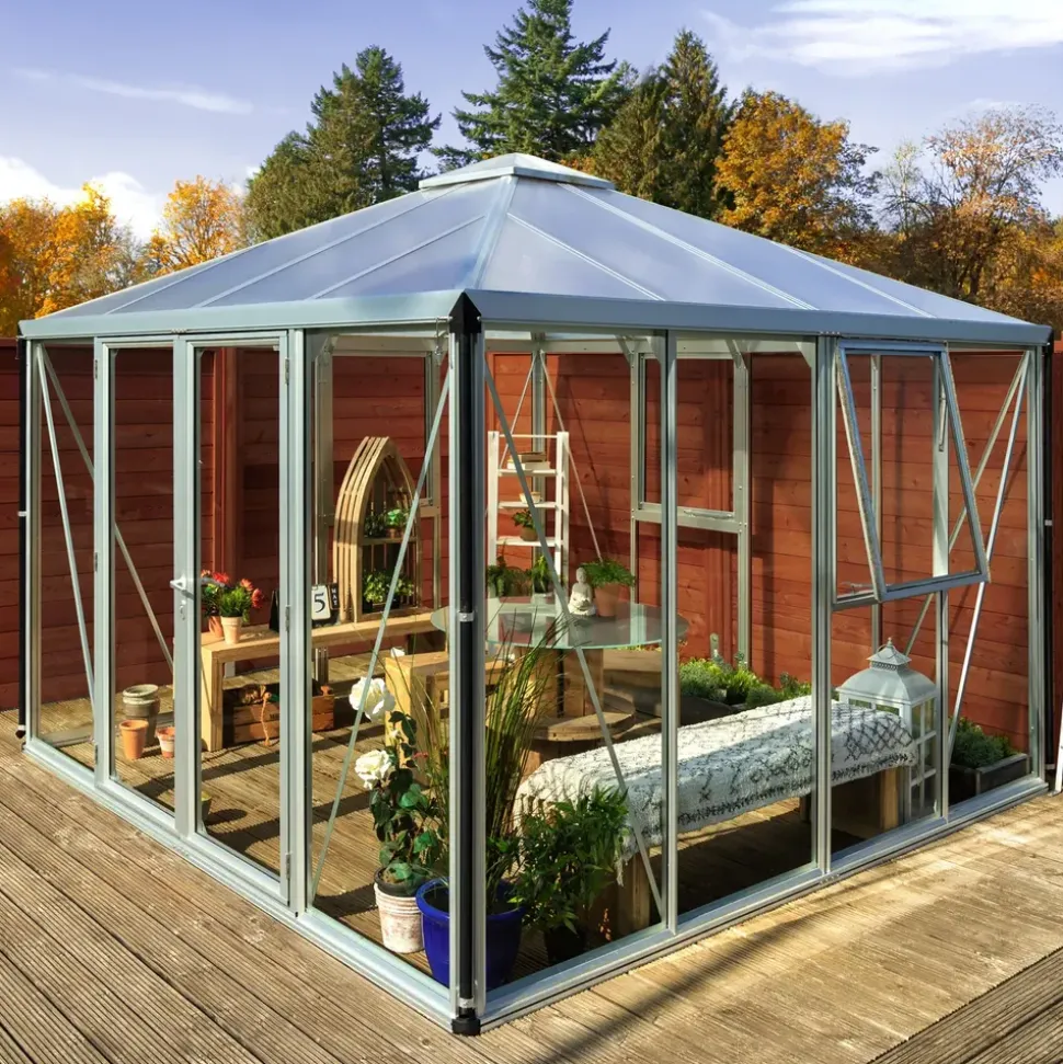 Vitavia Fortuna Alu eloxiert ESG 3 mm / Dach HKP 10 mm 10,2 m²