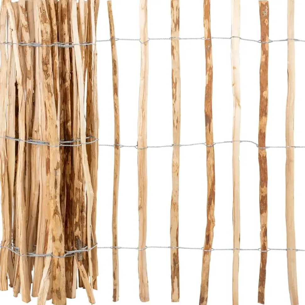 Voss.garden Staketenzaun 500 x 120 cm Haselnuss